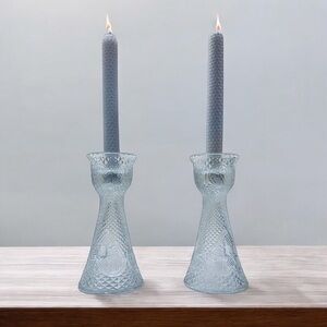 Pair of Vintage Avon Fostoria Reversible Vase and Candle Holder Marked 1…